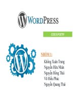 Tìm hiểu về wordpress  wordpress presentation