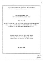 Nâng cao năng lực tổ chức thực hiện nghị quyết của Đảng đối với cán bộ chủ chốt cấp huyện ở đồng bằng sông Cửu Long hiện nay