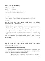 Thực trạng và xu hướng phát triển của ngành logistics việt nam