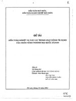 Kiếm toán nghiệp vụ cho vay trong hoạt động tín dụng của ngân hàng thương mại quốc doanh