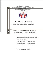 THIẾT KẾ VÀ THI CÔNG MODULE  ĐỊNH VỊ MỘT TUYẾN XE BUÝT