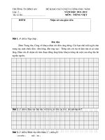 DE KSCL NAM HOC 2011-2012