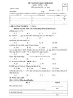 Đề tuyển HSG - Toán 3 (11-12)