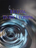 Bài giảng Tin học văn phòng