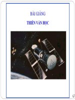 Bài giảng Thiên Văn Học