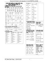 cac chuyen de on thi dh(moi)