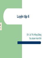 bài: luyện tập 6 lớp 8