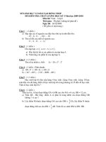 đề khảo sát mon toán năm 2009 - 2010