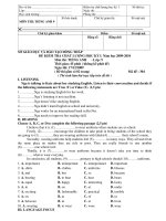 đề tiếng anh 9