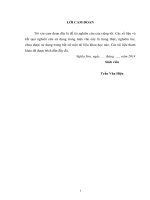 Ảnh hưởng của việc mất đất nông nghiệp đến kinh tế hộ nông dân tại xã nghĩa sơn, huyện nghĩa đàn, tỉnh nghệ an