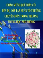 Tập huấn TTCM-Chuyên đề 1