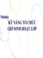 KY NANG TO CHUC GIO SINH HOAT LOP