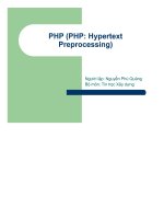 Bài giảng PHP(Hypertext preprocessing)