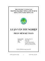 Đề tài hệ thống phần mềm kế toán cho doanh nghiệp