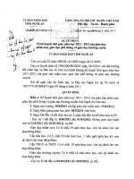 Kế hoạch thời gian năm học 2011 - 2012