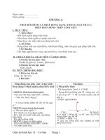 Giao an Hinh hoc 11 - Chuan KT