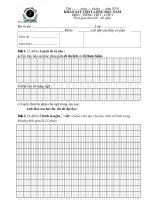 Đề KSCL đầu năm TV5