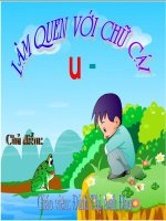 làm quen với chữ cái U,Ư