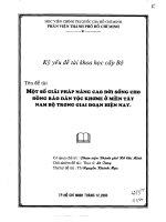 Một số giải pháp nâng cao đời sống cho đồng bào dân tộc Khơ me ở miền Tây Nam Bộ trong giai đoạn hiện nay (toàn văn)