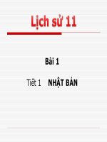 bài giảng lịch sử 11 bài 1 nhật bản
