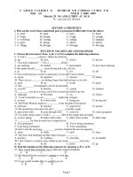 đề thi hsg tỉnh tiếng anh tỉnh