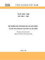 Hệ thống ISO và dung sai lắp ghép