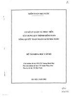 Cơ sở lý luận và thực tiễn xây dựng quy trình kiểm toán tổng quyết toán ngân sách nhà nước