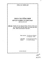 Nghiên cứu xây dựng hệ thống chỉ tiêu và biên soạn bộ số liệu phản ánh khả năng cạnh tranh giai đoạn 1992 đến 2001 của nền kinh tế Việt Nam
