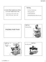 Hướng dẫn chế độ cắt CNC