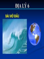 Bài mở đầu Địa lý 6