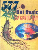 Bài thuốc dân gian gia truyền