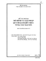 Mô hình và giải pháp quy hoạch kiến trúc vùng Thái Nguyên