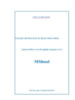 Phần mền quản lý điểm và xét TN THCS