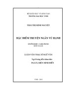 luận văn thạc sỹ ngữ văn đặc điểm truyện ngắn vũ hạnh