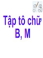 tập tô  chữ B-M