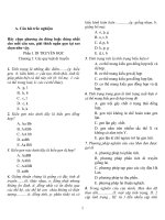 CAU HOI TRAC NGHIEM SINH 9