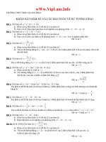 Khảo Sát Hàm Số và Sự Tương Giao