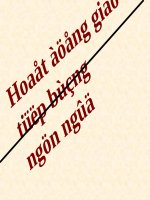 Hoat dong giao tiep bang nn