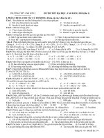 ĐỀ THI THỬ ĐH CÓ ĐA