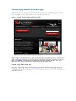 Các ứng dụng Web thú vị nên thử ngay