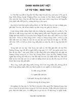 LÝ TỬ TẤN - NHÀ THƠ.