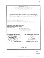 Cơ sở khoa học hình thành tập đoàn thương mại Việt Nam trong quá trình hội nhập kinh tế Quốc Tế