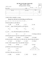 Đề tuyển HSG - Toán 4 (11-12)