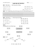 toan on tap lop 1 hay
