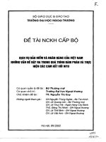 Dịch vụ bảo hiểm và ngân hàng của Việt Nam những vấn đề đặt ra trong quá trình đàm phán và thực hiện các cam kết với WTO