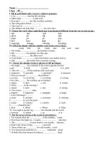 bài tập bổ sung tiếng anh 9