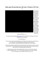 cách khắc phục lỗi màn hình đen