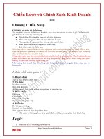 Chiến lược và chính sách kinh doanh