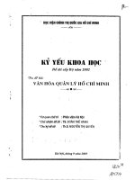 Văn hóa quản lý Hồ Chính Minh (toàn văn)