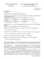 Đề thi thử ĐH- Tienganh.com.vn